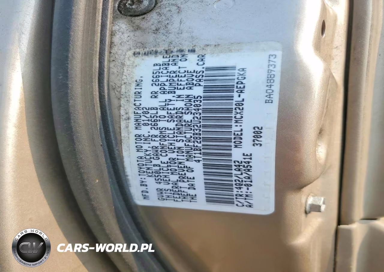 2002 Toyota Avalon Xls VIN:4T1BF28B32U234035 - 12