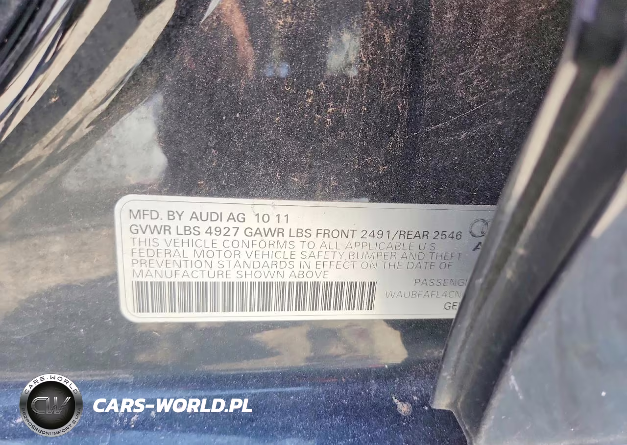 2012 Audi A4 Premium VIN:WAUBFAFL4CN011912 - 13