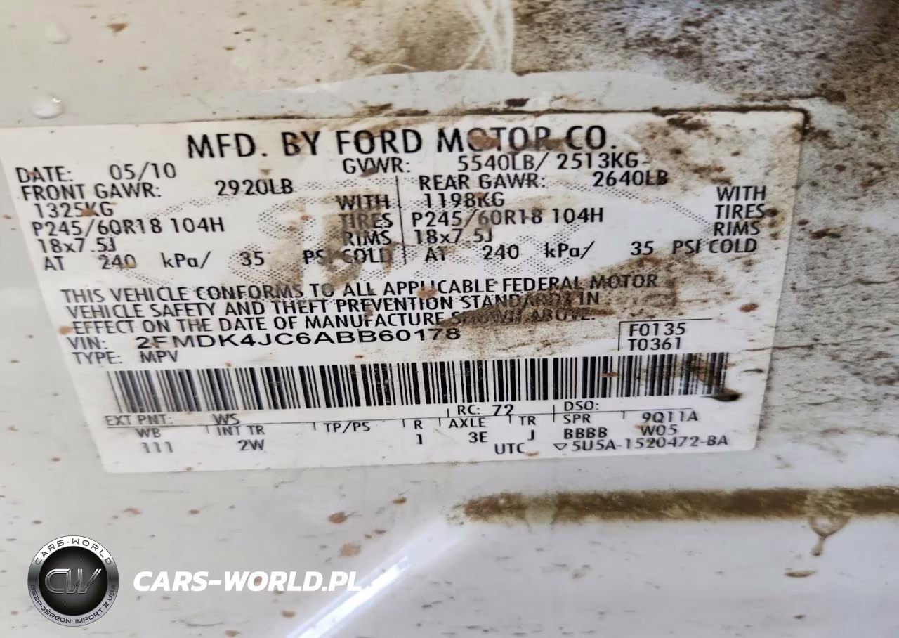 2010 Ford Edge Sel VIN:2FMDK4JC6ABB60178 - 13