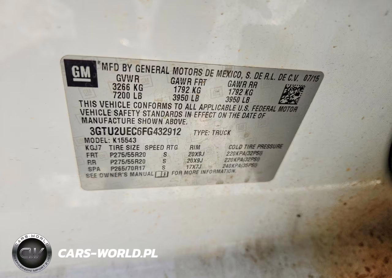 2015 GMC Sierra K1500 Sle VIN:3GTU2UEC6FG432912 - 12