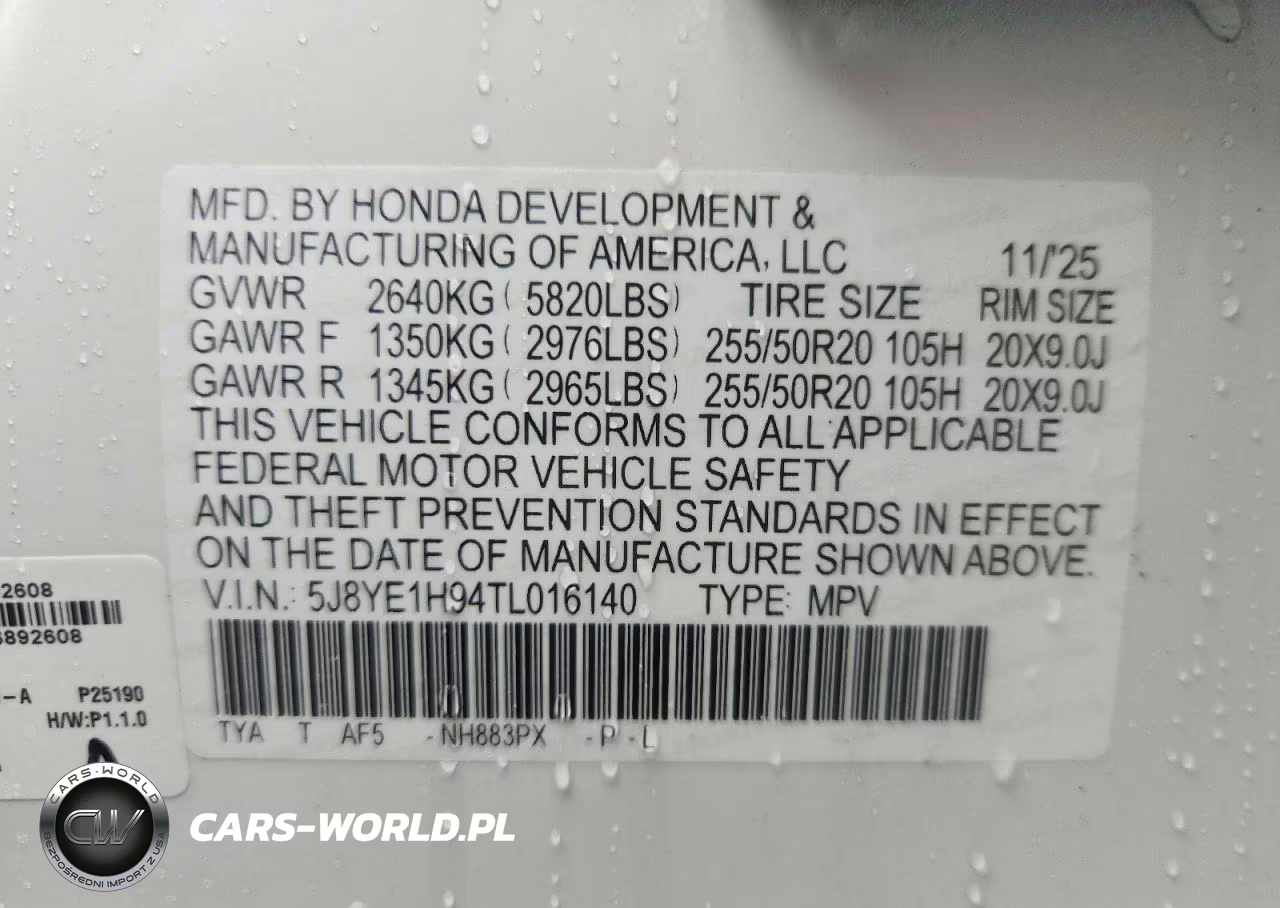 2026 Acura Mdx A-Spec Advance VIN:5J8YE1H94TL016140 - 14
