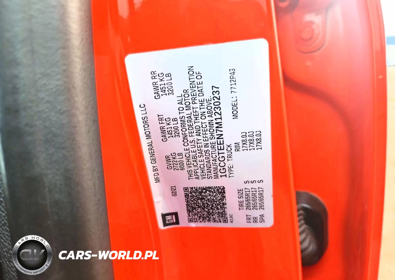 2021 Chevrolet Colorado Zr2 VIN:1GCGTEEN7M1230237 - 12