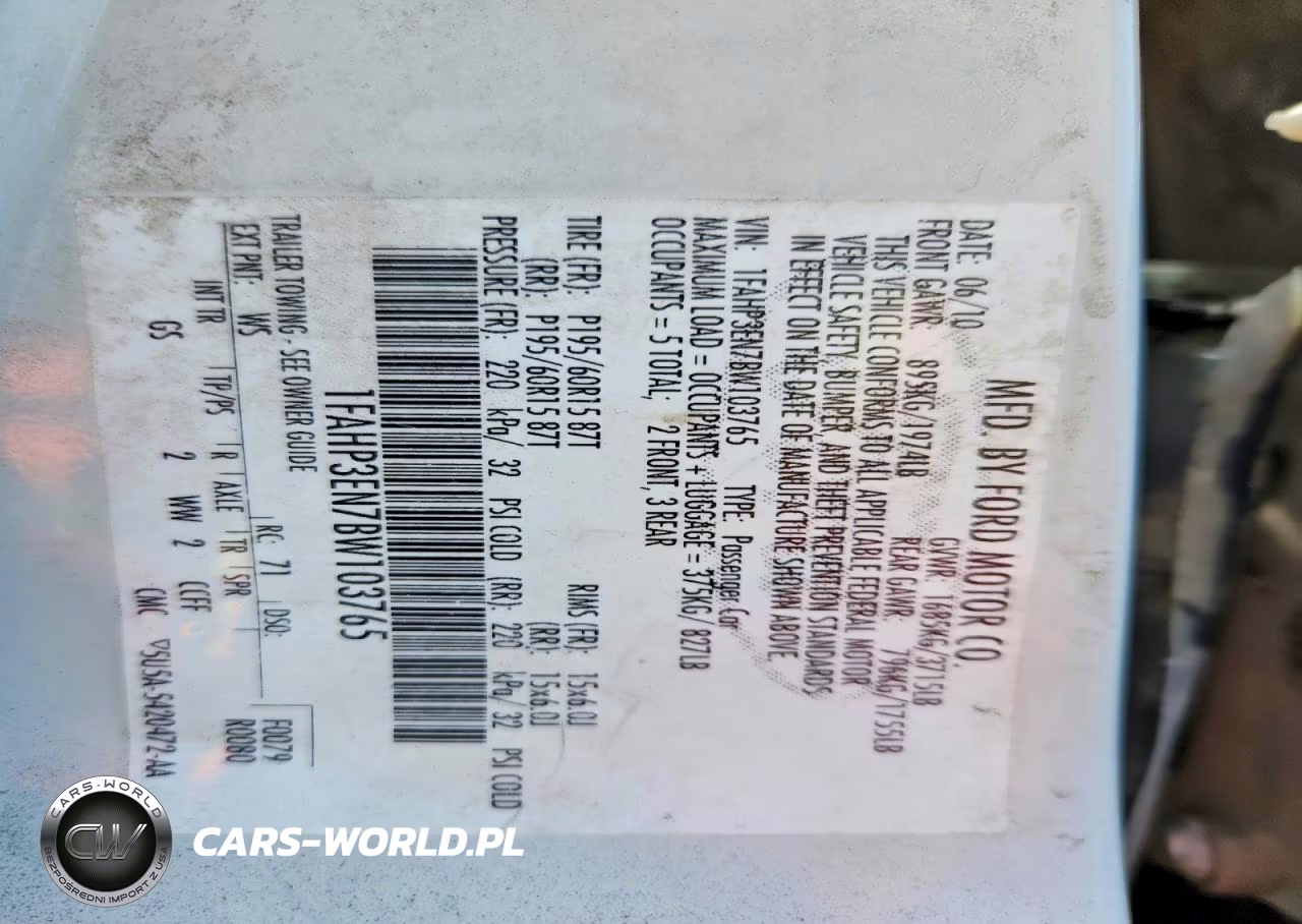 2011 Ford Focus S VIN:1FAHP3EN7BW103765 - 12