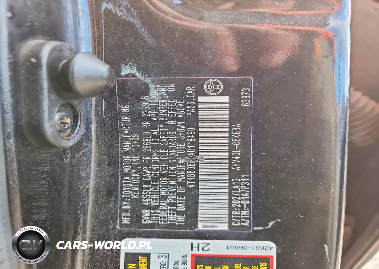 2010 Toyota Camry Hybrid VIN:4T1BB3EK0AU118490 - 12