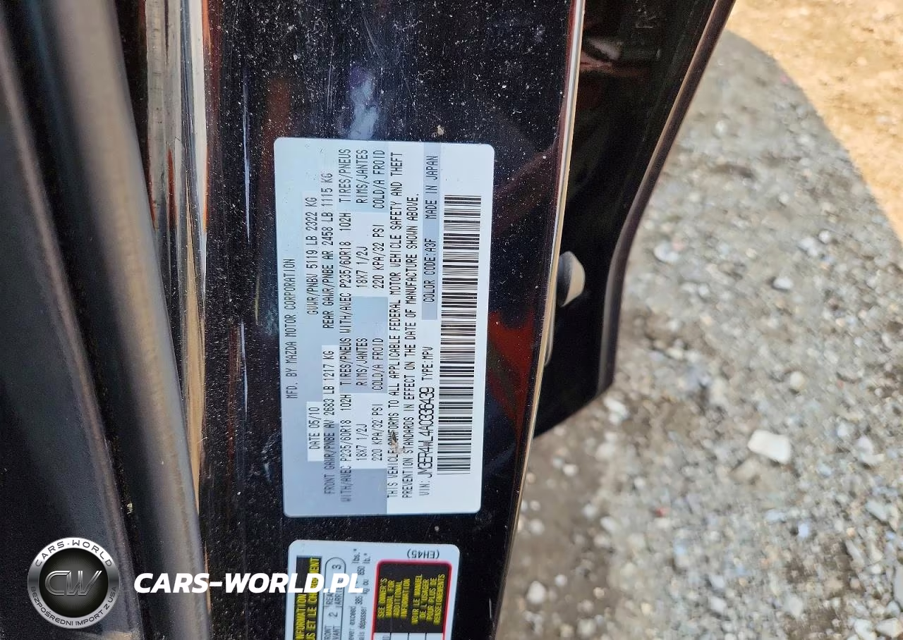 2010 Mazda Cx-7 VIN:JM3ER4WL4A0336439 - 13