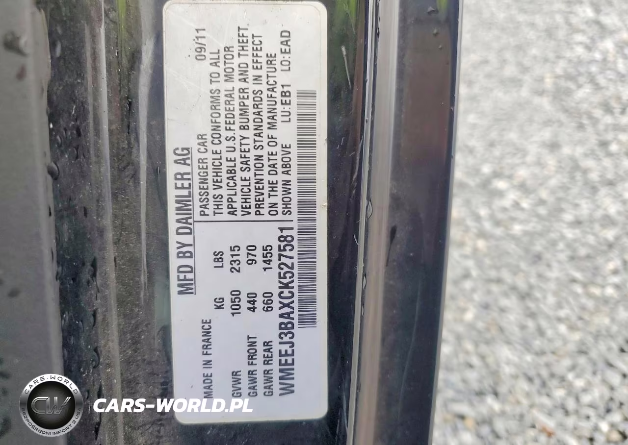 2012 Smart Fortwo Pure VIN:WMEEJ3BAXCK527581 - 12