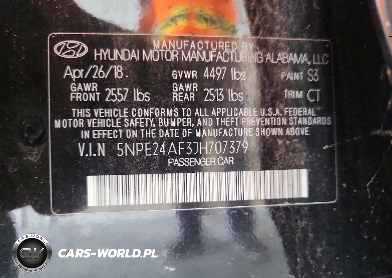 2018 Hyundai Sonata Se VIN:5NPE24AF3JH707379 - 12