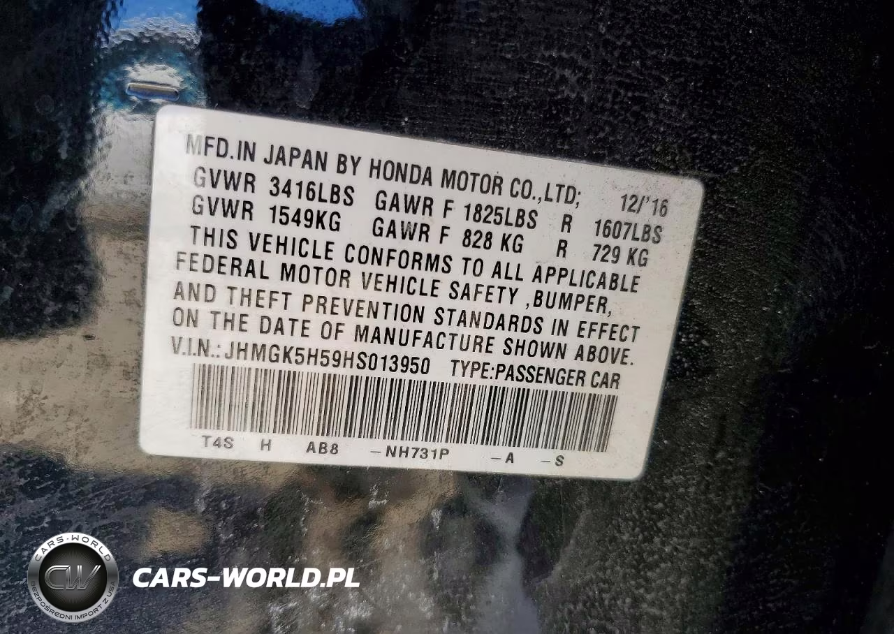 2017 Honda Fit Lx VIN:JHMGK5H59HS013950 - 12