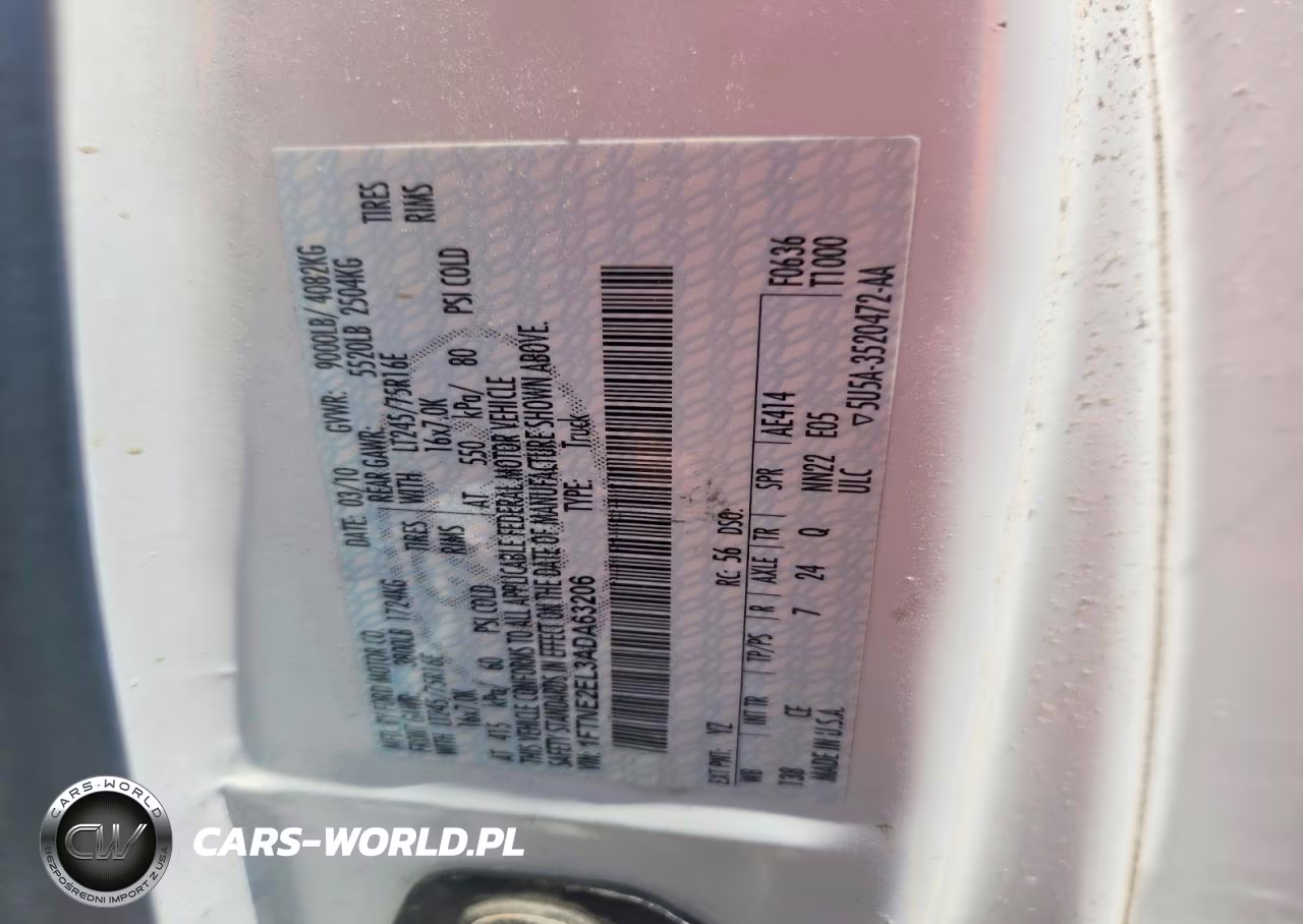 2010 Ford Econoline E250 Van VIN:1FTNE2EL3ADA63206 - 13
