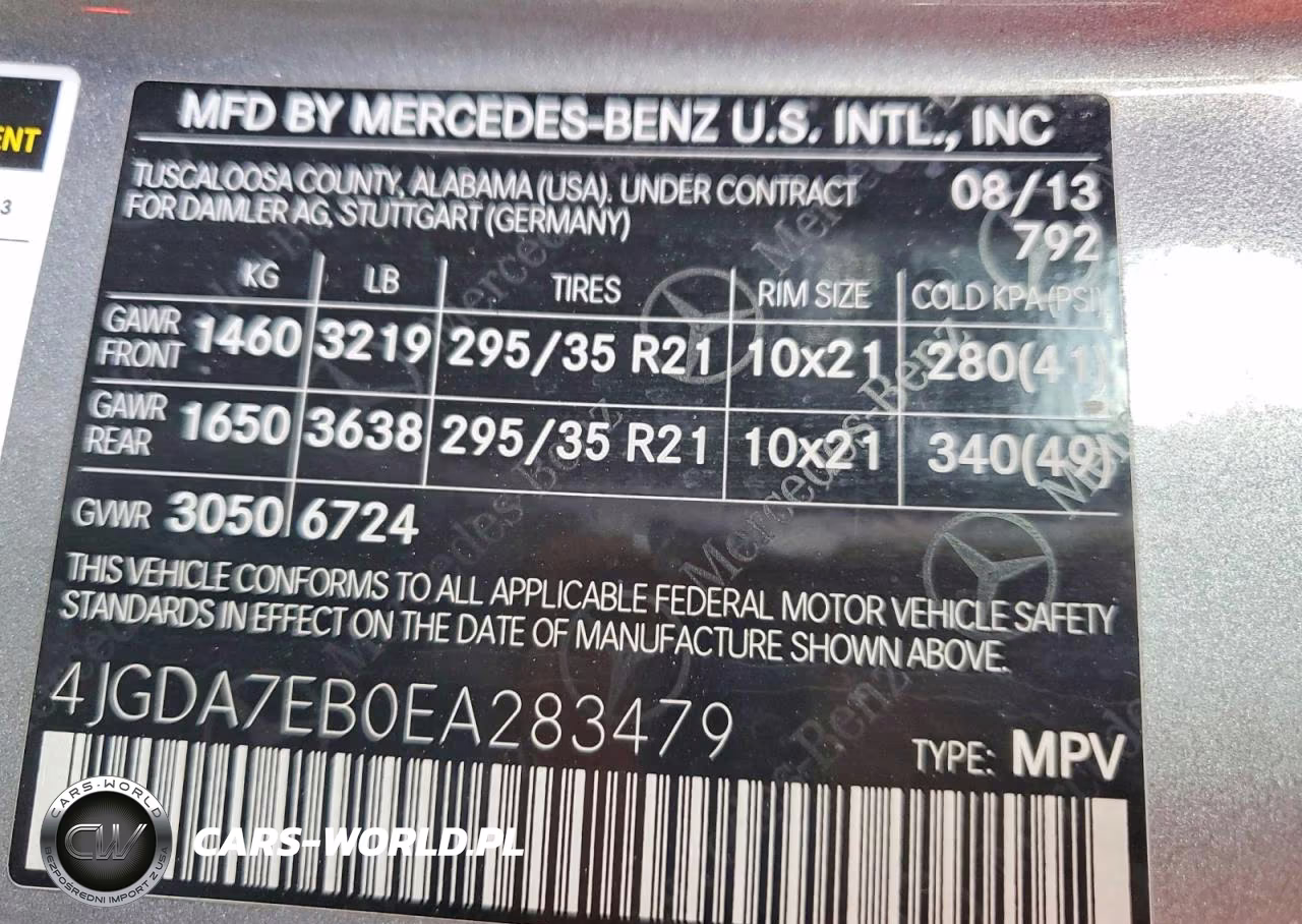 2014 Mercedes-Benz Ml 63 Amg VIN:4JGDA7EB0EA283479 - 13