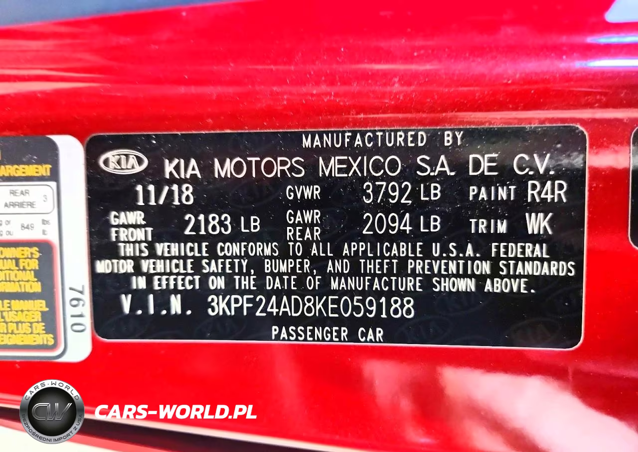 2019 Kia Forte Lxs VIN:3KPF24AD8KE059188 - 12