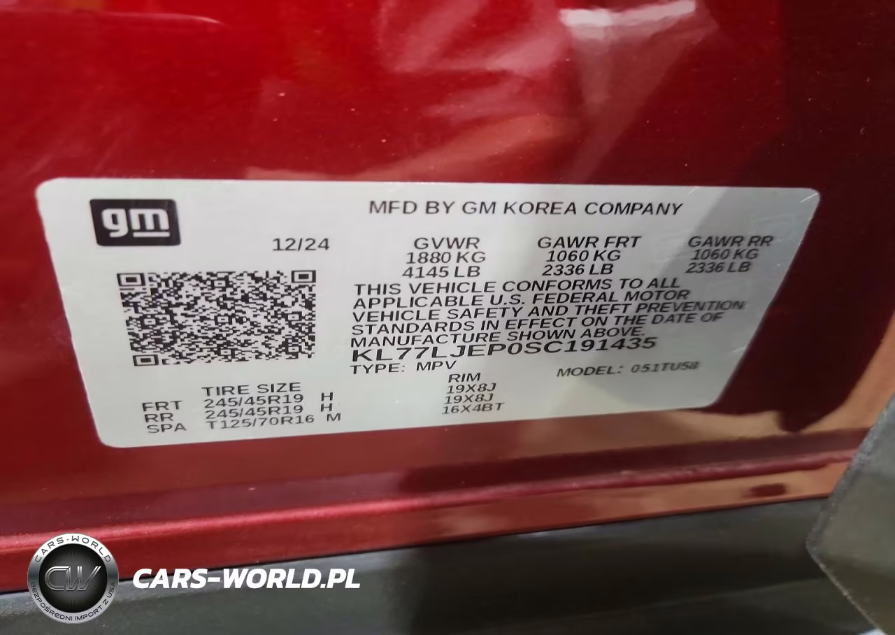 2025 Chevrolet Trax 2Rs VIN:KL77LJEP0SC191435 - 12