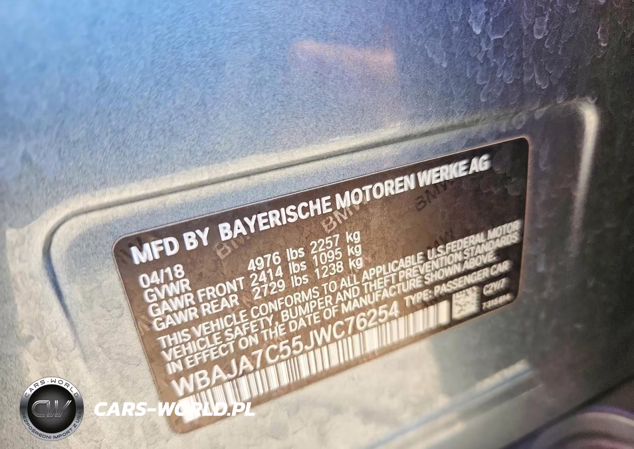2018 BMW 530 Xi VIN:WBAJA7C55JWC76254 - 13