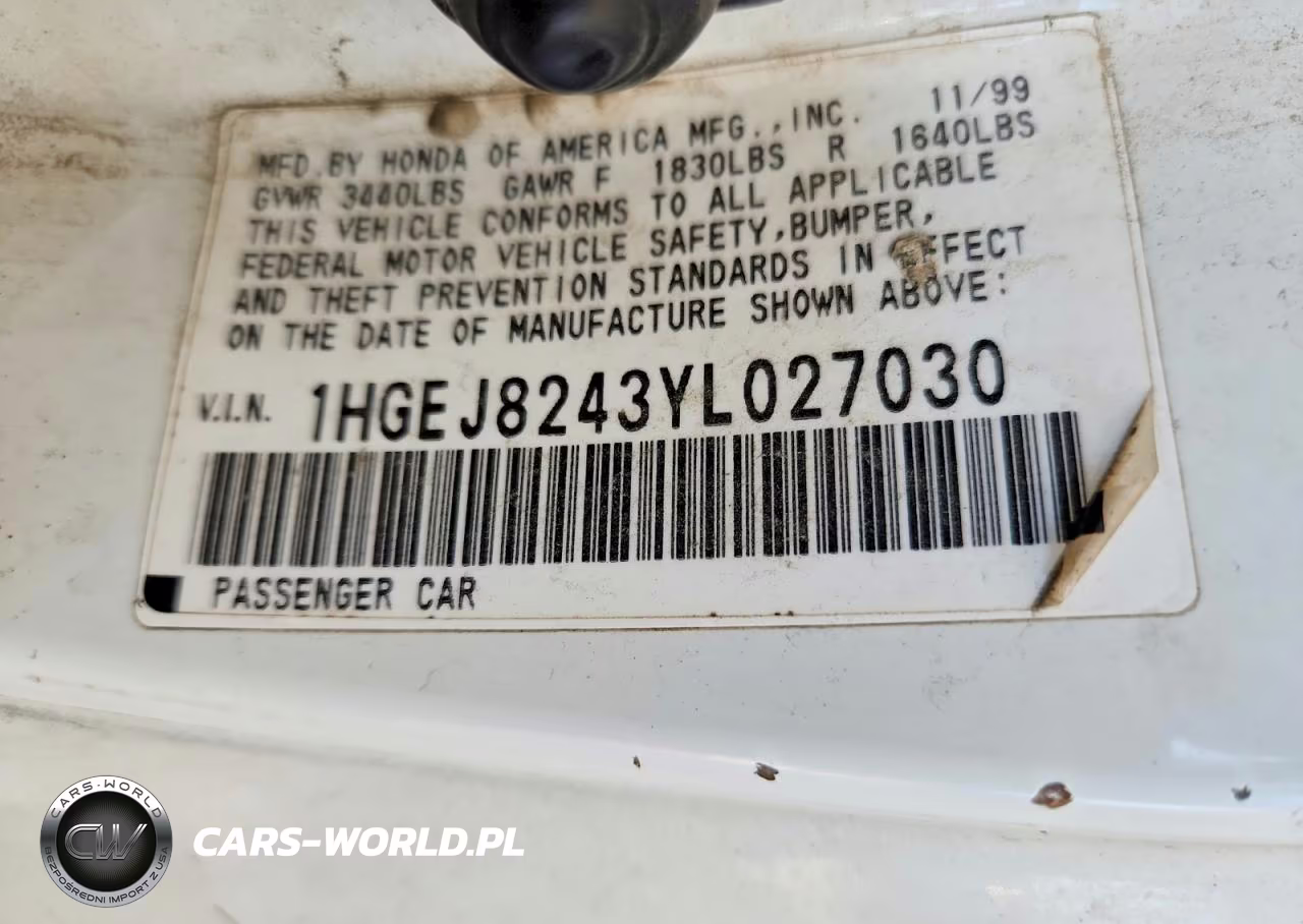 2000 Honda Civic Ex VIN:1HGEJ8243YL027030 - 12