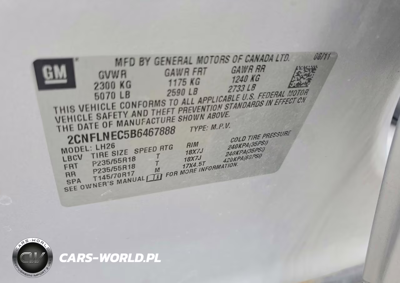 2011 Chevrolet Equinox Lt VIN:2CNFLNEC5B6467888 - 13