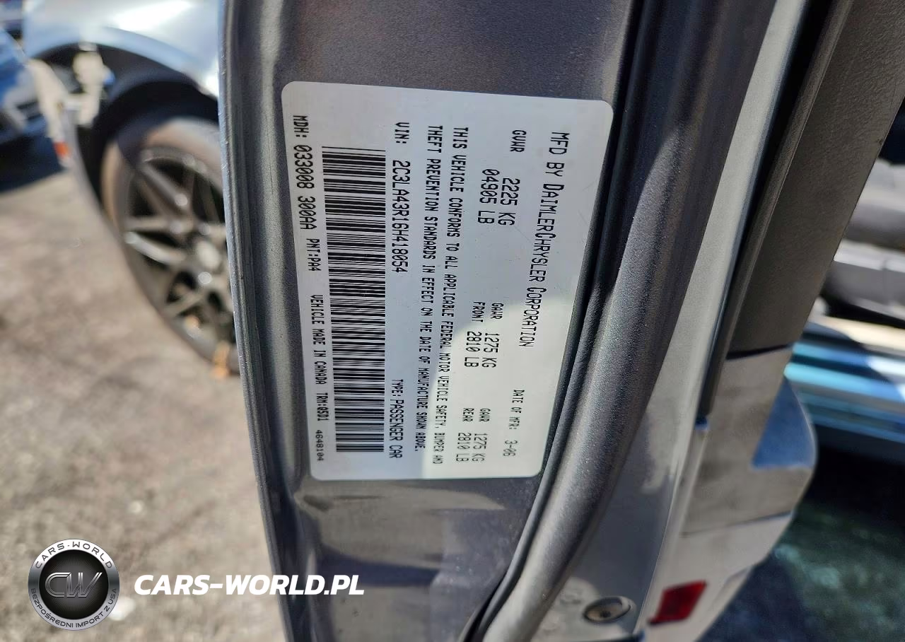 2006 Chrysler 300 VIN:2C3LA43R16H418054 - 12