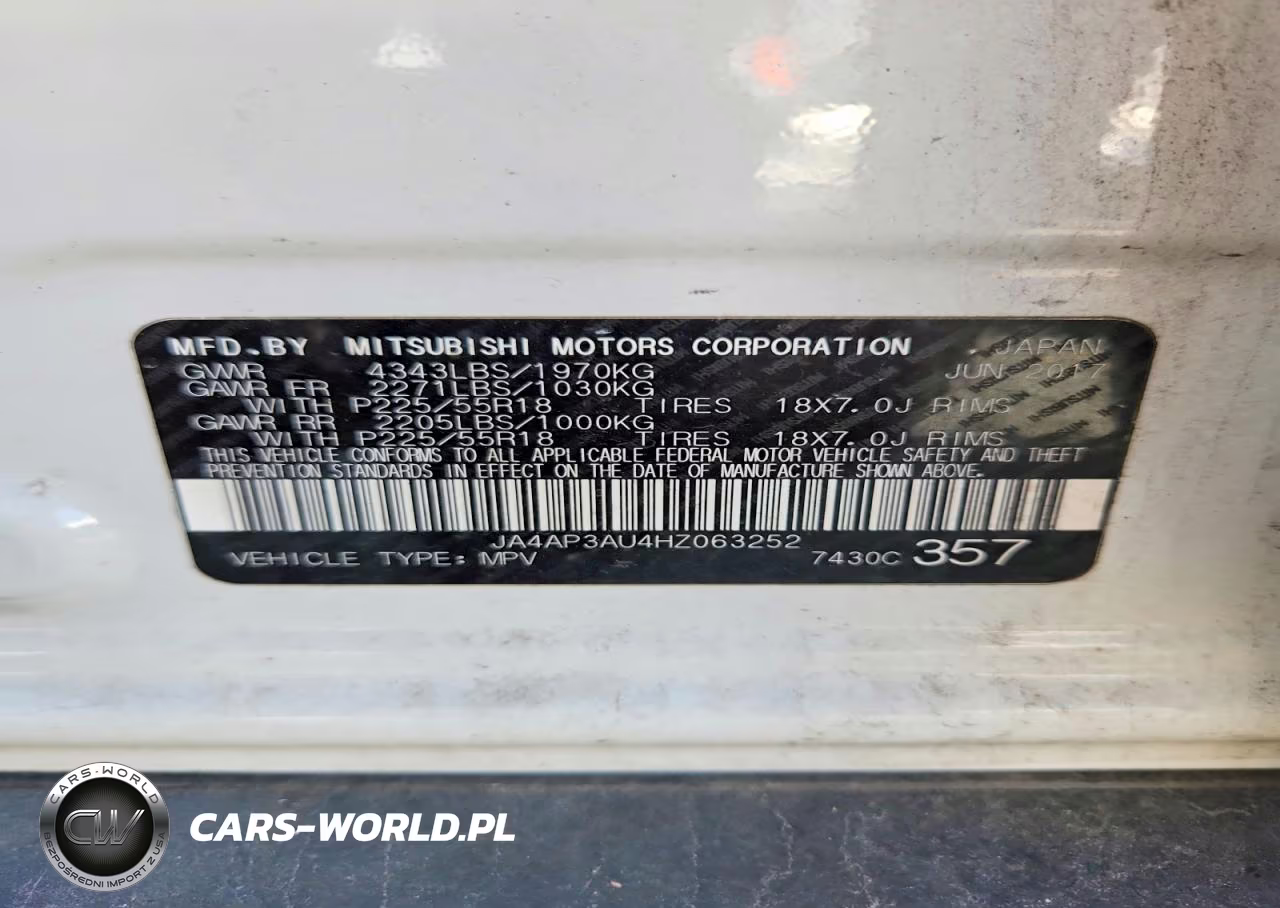 2017 Mitsubishi Outlander Sport Es VIN:JA4AP3AU4HZ063252 - 13