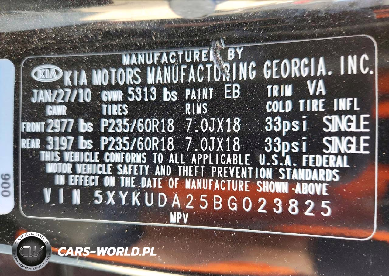 2011 Kia Sorento Ex VIN:5XYKUDA25BG023825 - 13