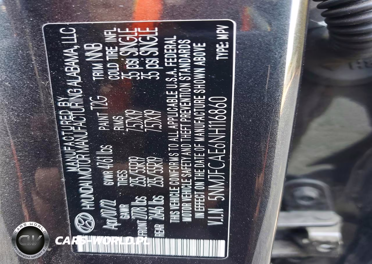 2022 Hyundai Tucson Sel VIN:5NMJFCAE6NH116860 - 13