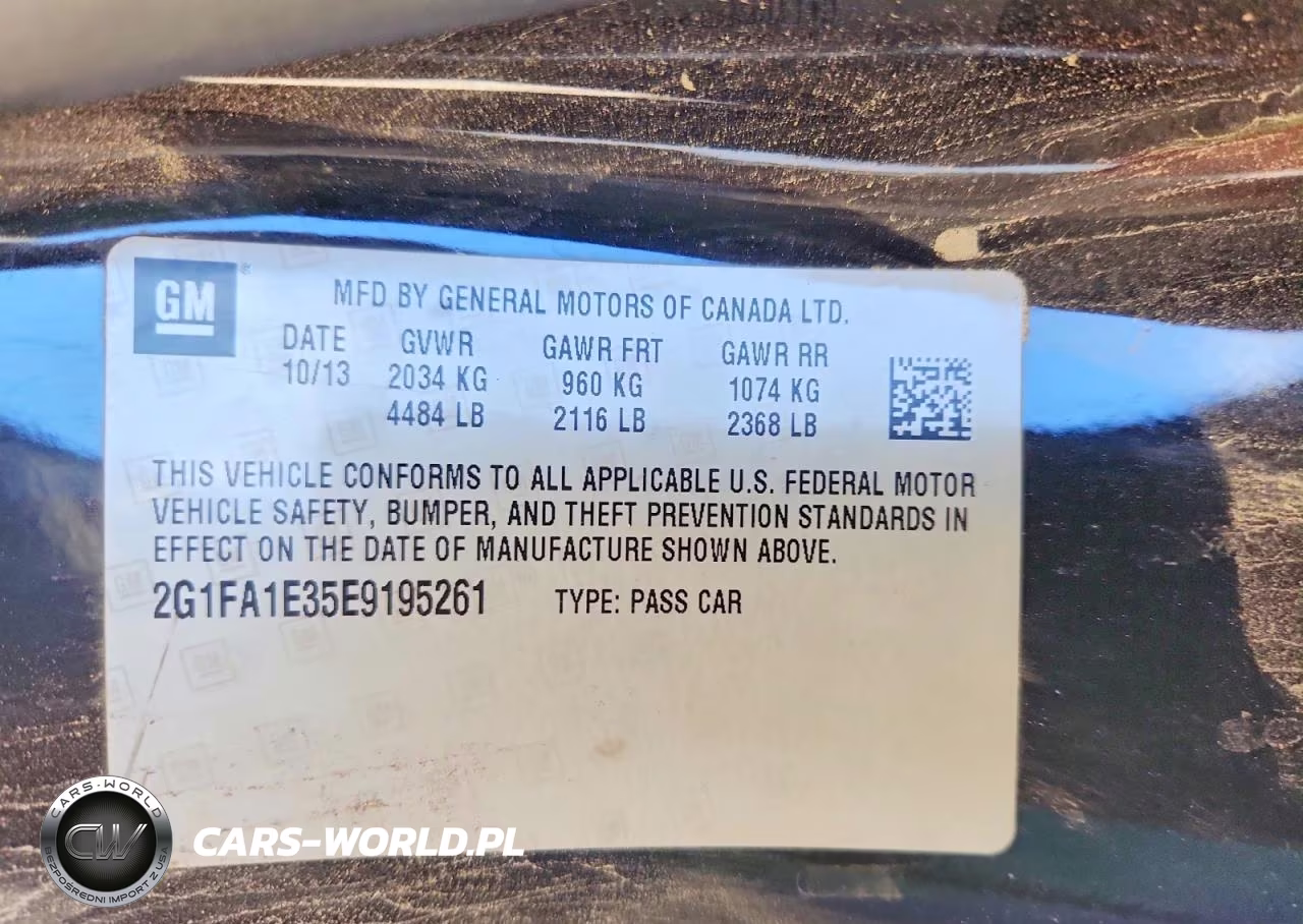 2014 Chevrolet Camero VIN:2G1FA1E35E9195261 - 12