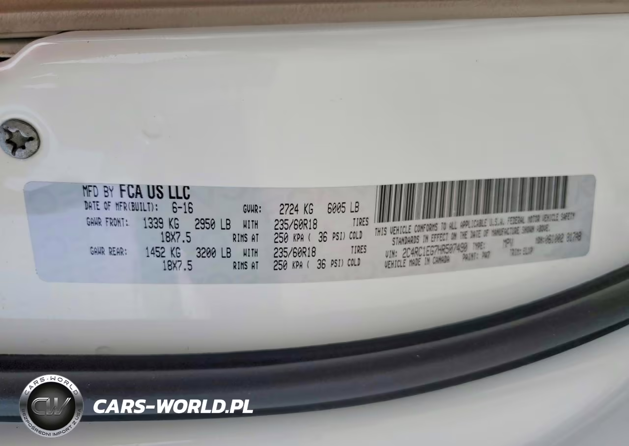 2017 Chrysler Pacifica Touring L Plus VIN:2C4RC1EG7HR507490 - 13