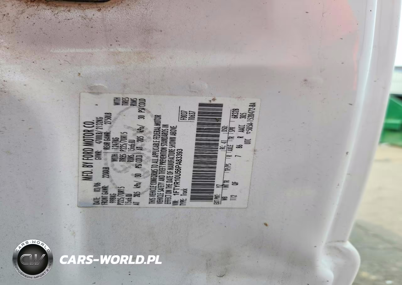 2006 Ford Ranger VIN:1FTYR10U56PA83393 - 12