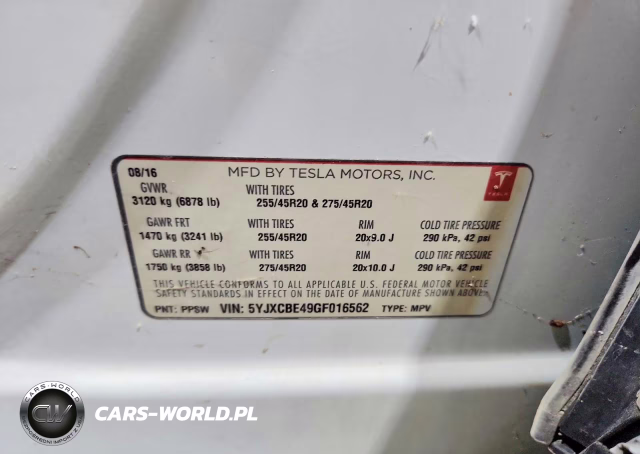 2016 Tesla Model X VIN:5YJXCBE49GF016562 - 12