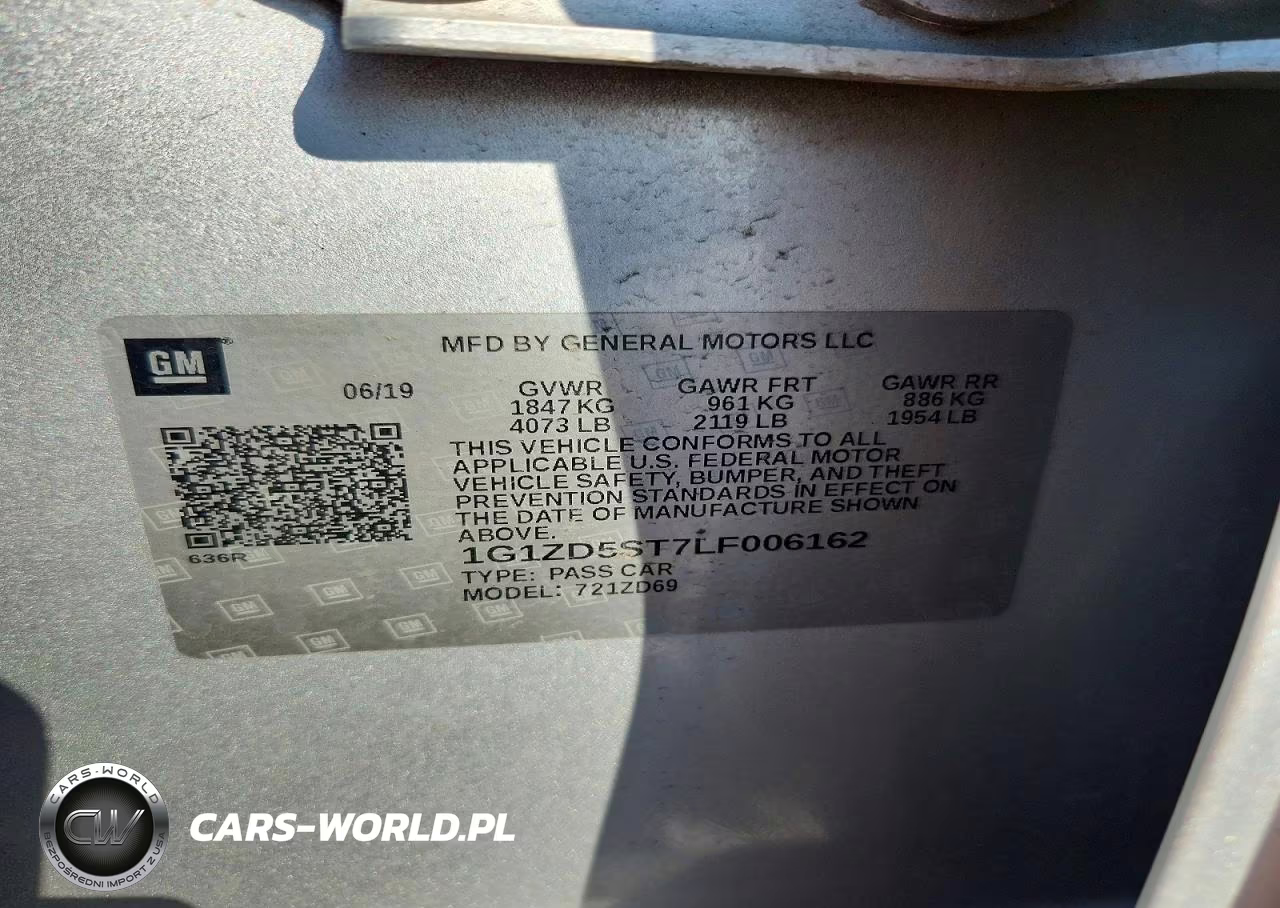 2020 Chevrolet Malibu Lt VIN:1G1ZD5ST7LF006162 - 12