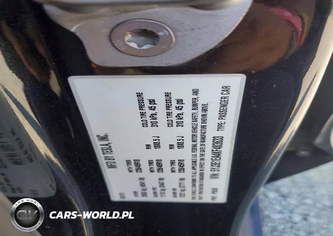 2019 Tesla Model 3 VIN:5YJ3E1EA4KF483633 - 12