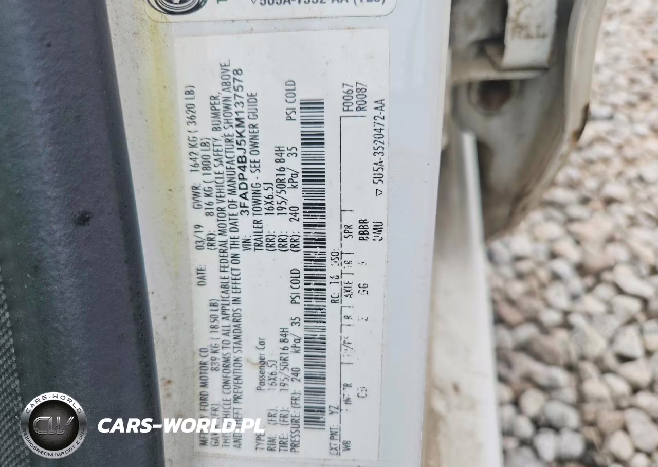 2019 Ford Fiesta Se VIN:3FADP4BJ5KM137578 - 12