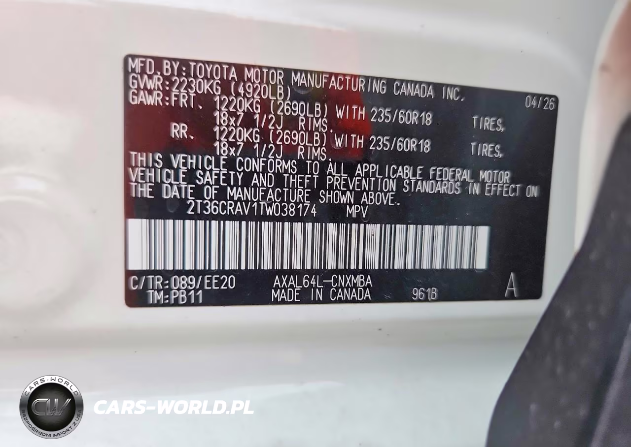 2026 Toyota Rav4 Xle Premium VIN:2T36CRAV1TW038174 - 13