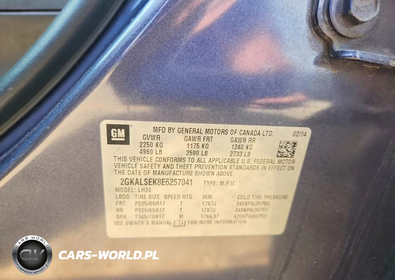2014 GMC Terrain Slt VIN:2GKALSEK8E6257041 - 13