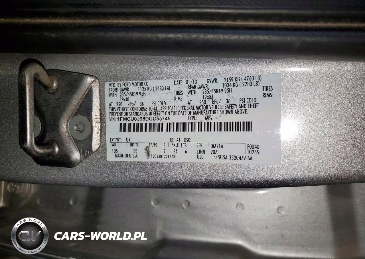 2013 Ford Escape Titanium VIN:1FMCU0J96DUC55745 - 14