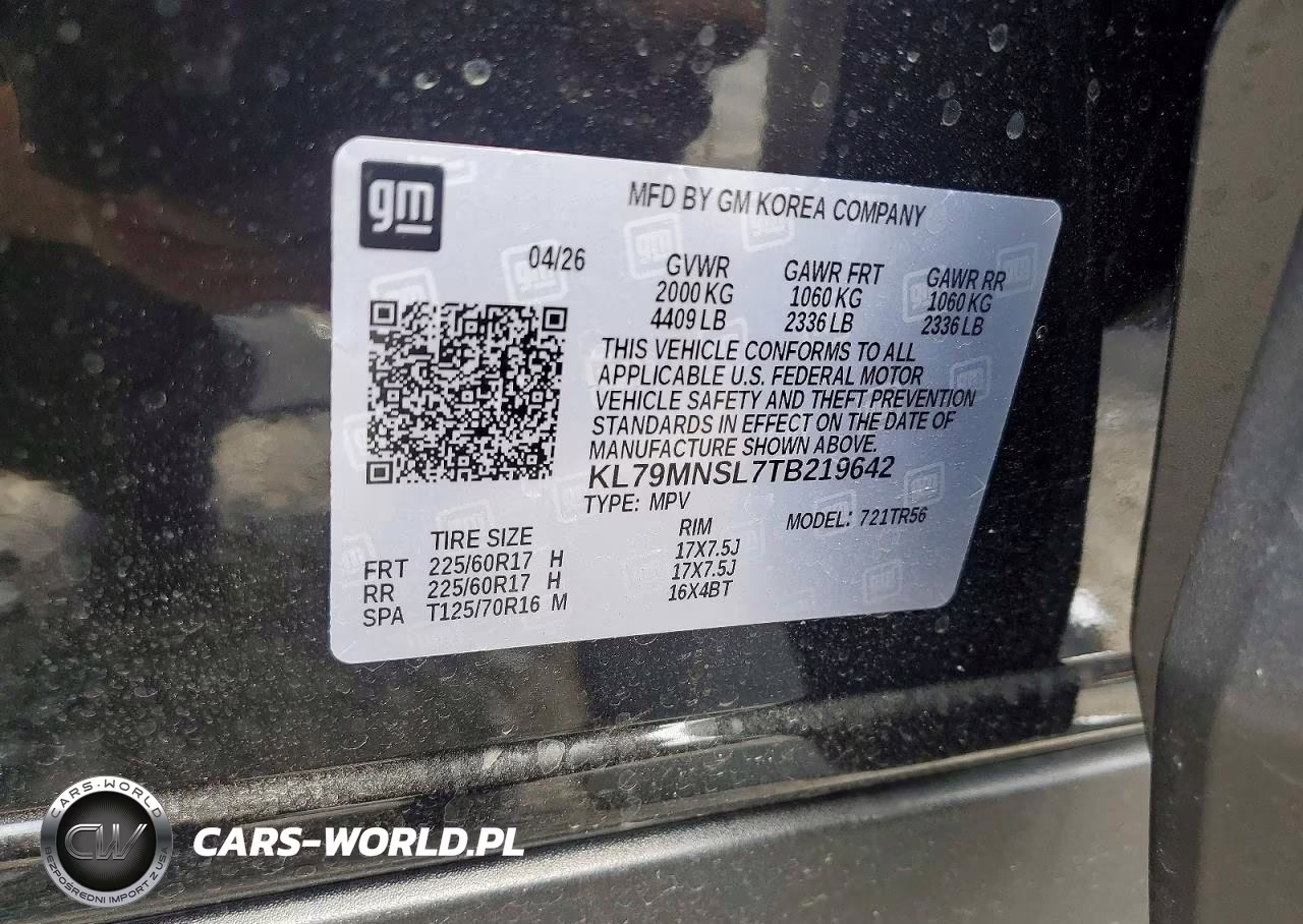 2026 Chevrolet Trailblazer Ls VIN:KL79MNSL7TB219642 - 13