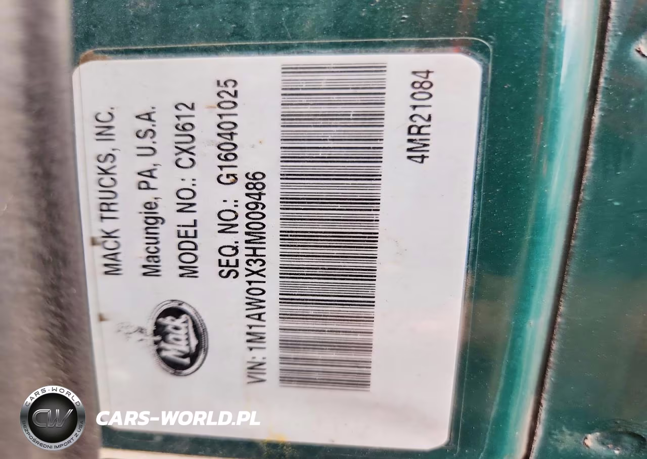 2017 Mack 600 Cxu600 VIN:1M1AW01X3HM009486 - 11