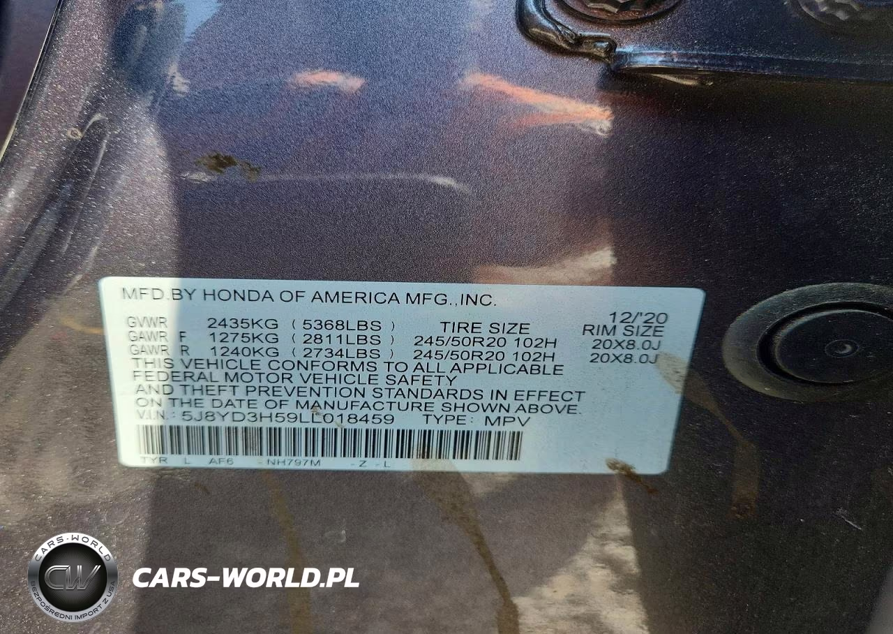 2020 Acura Mdx Technology VIN:5J8YD3H59LL018459 - 13
