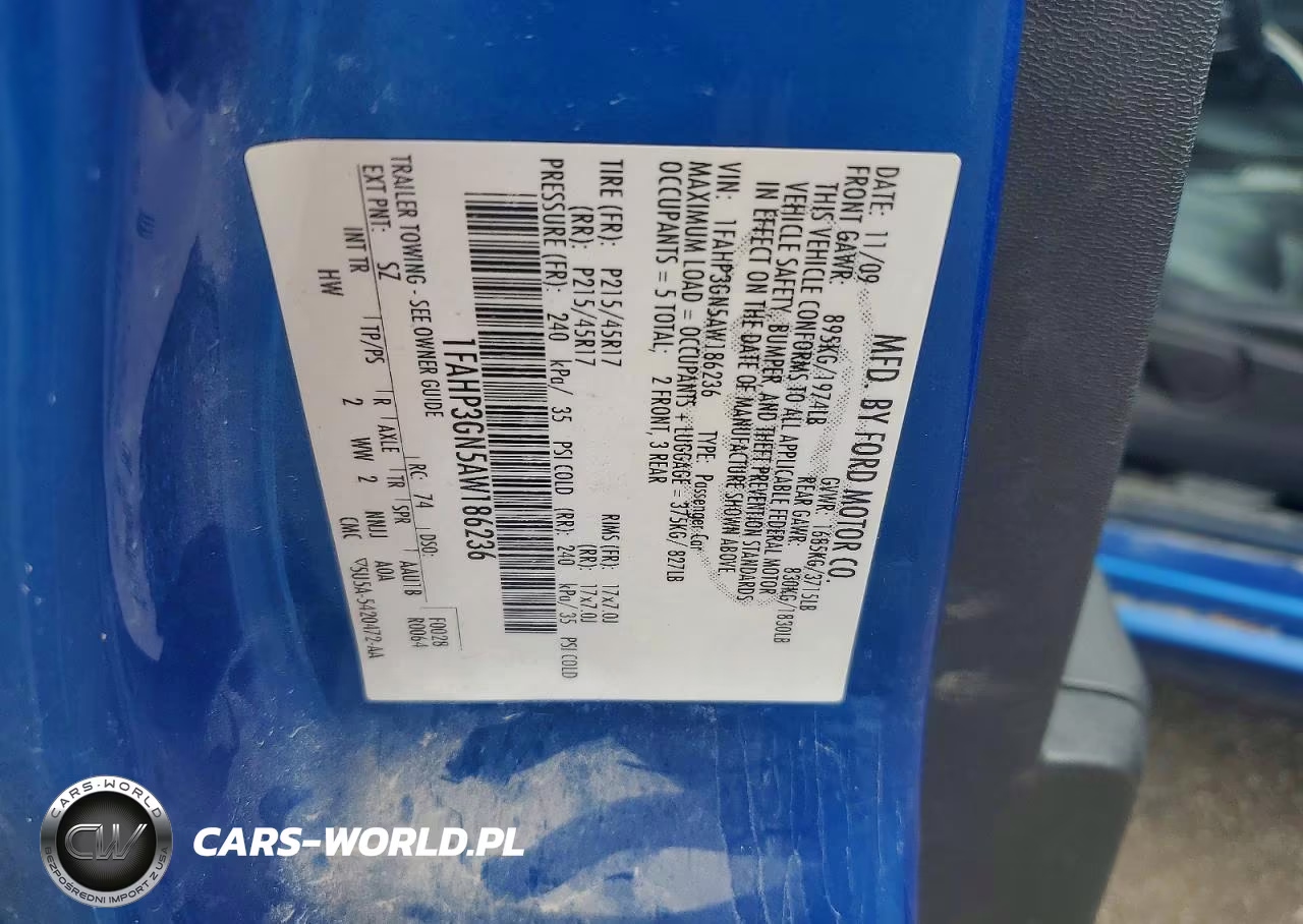 2010 Ford Focus Ses VIN:1FAHP3GN5AW186236 - 12