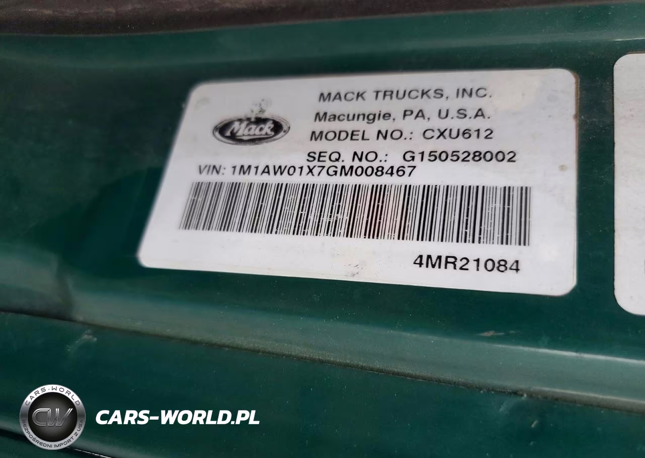 2016 Mack 600 Cxu600 VIN:1M1AW01X7GM008467 - 11