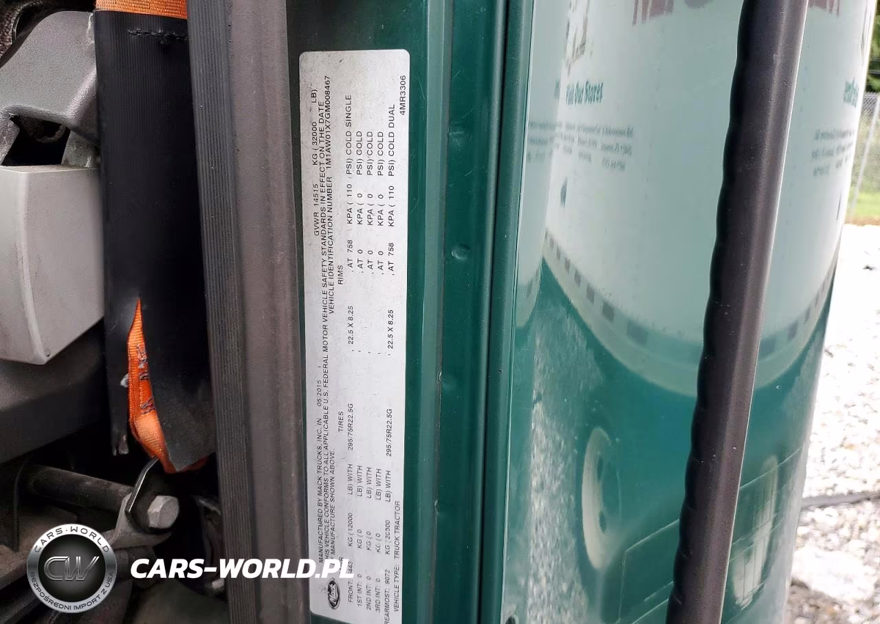 2016 Mack 600 Cxu600 VIN:1M1AW01X7GM008467 - 12