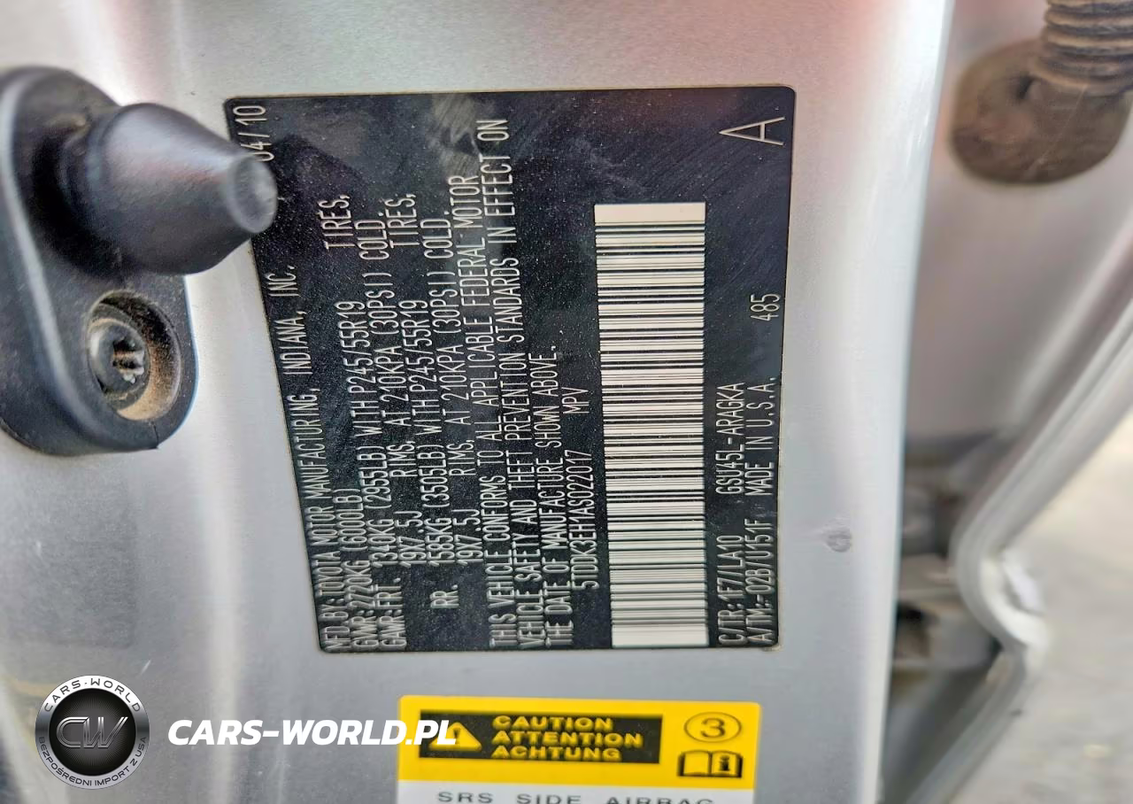 2010 Toyota Highlander Limited VIN:5TDDK3EH1AS022017 - 13