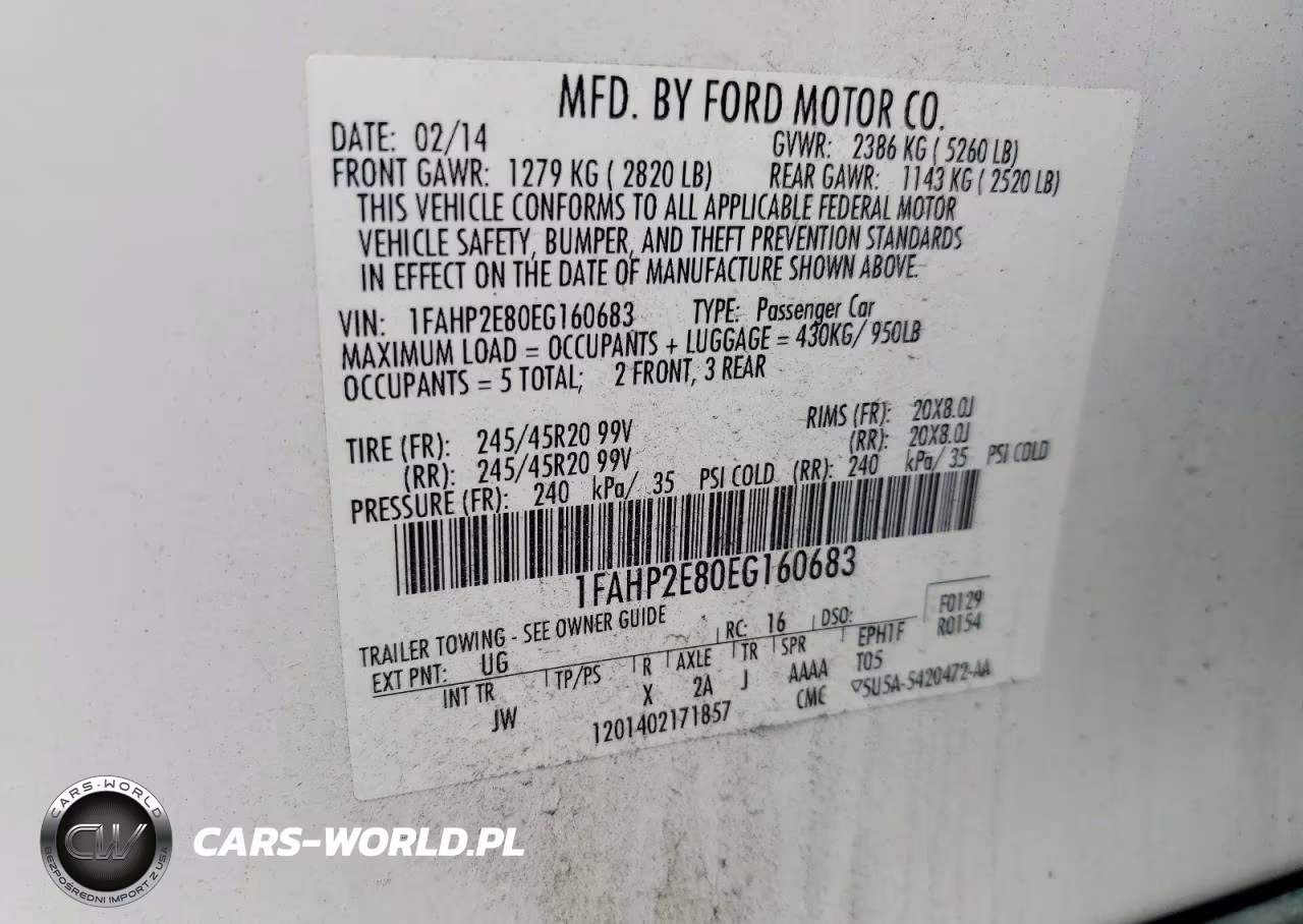 2014 Ford Taurus Sel VIN:1FAHP2E80EG160683 - 12