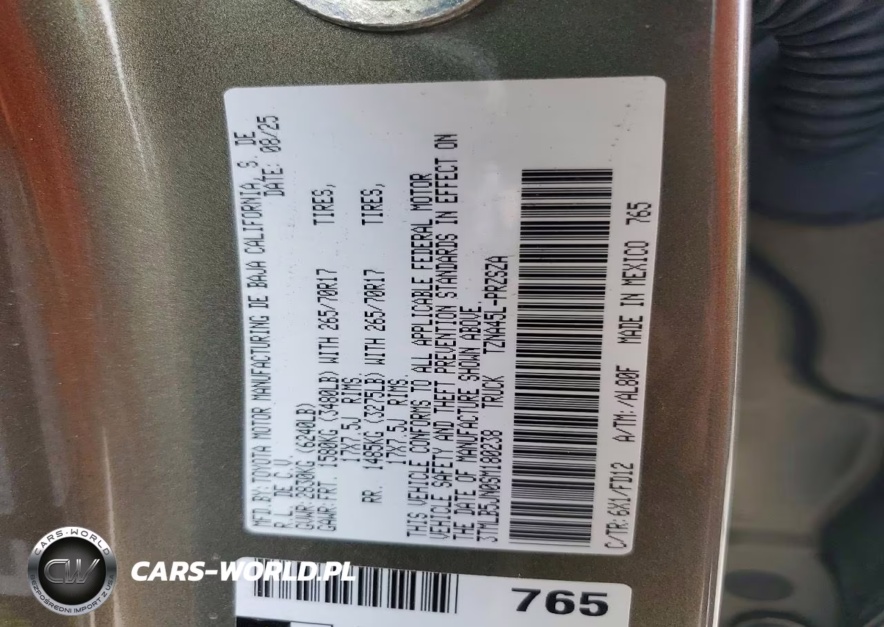 2025 Toyota Tacoma Trd Off Road VIN:3TMLB5JN0SM180238 - 12