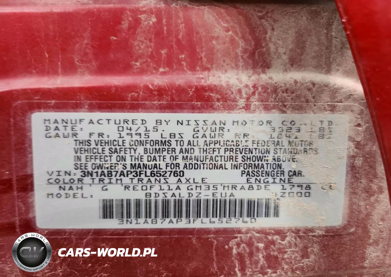 2015 Nissan Sentra Sv VIN:3N1AB7AP3FL652760 - 12