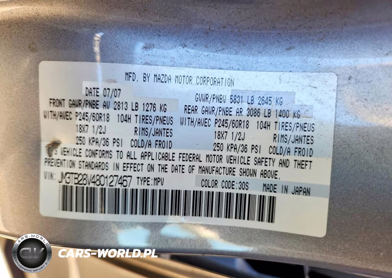 2008 Mazda Cx-9 VIN:JM3TB28V480127467 - 13