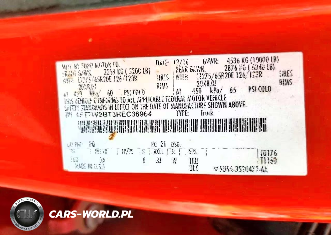 2017 Ford F250 Super Duty VIN:1FT7W2BT3HEC36964 - 12