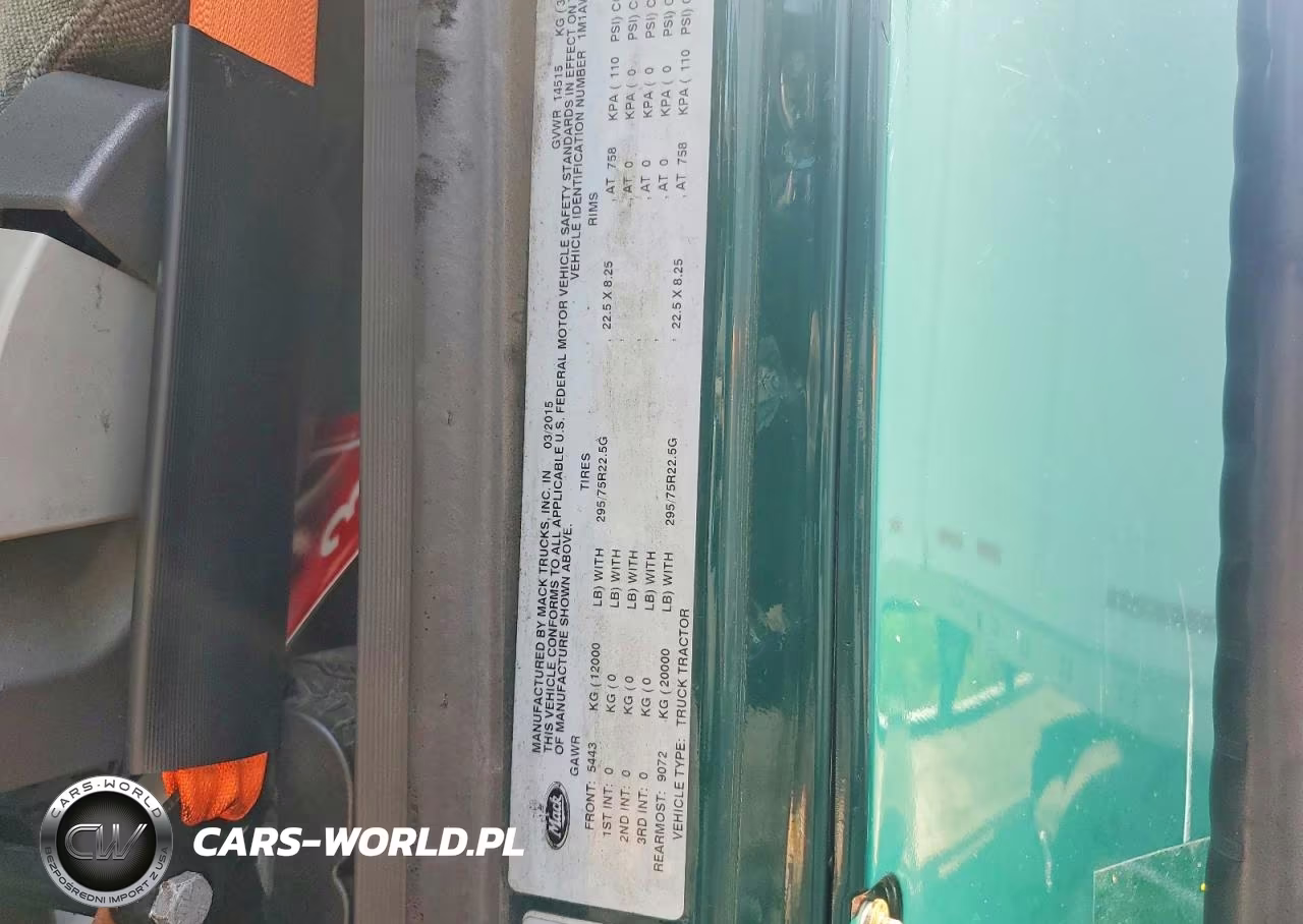 2016 Mack Cxu612 Semi Truck VIN:1M1AW01X8GM007991 - 12