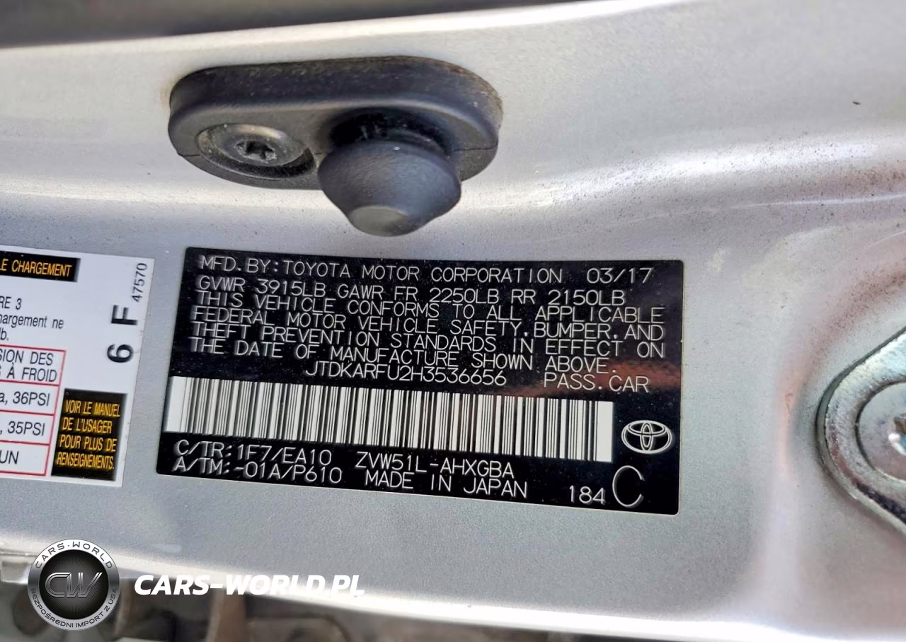 2017 Toyota Prius Four VIN:JTDKARFU2H3536656 - 12