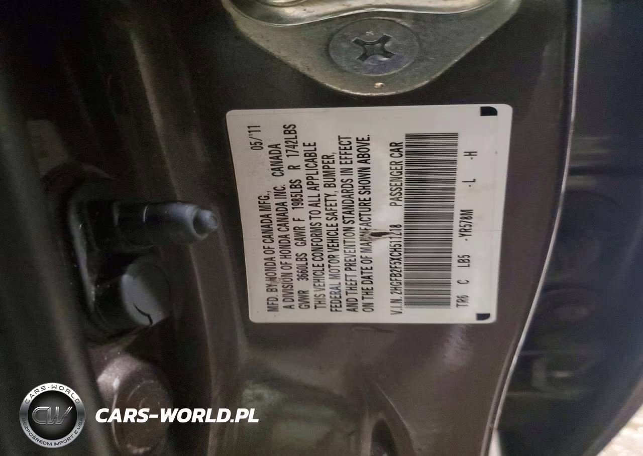 2012 Honda Civic Lx VIN:2HGFB2F5XCH511218 - 13