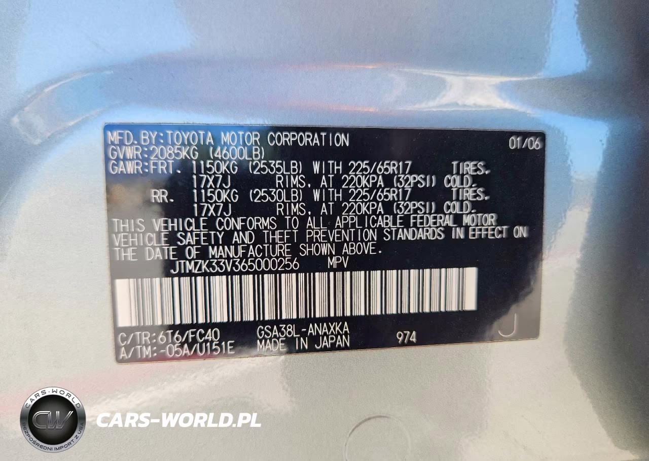 2006 Toyota Rav4 Base VIN:JTMZK33V365000256 - 13