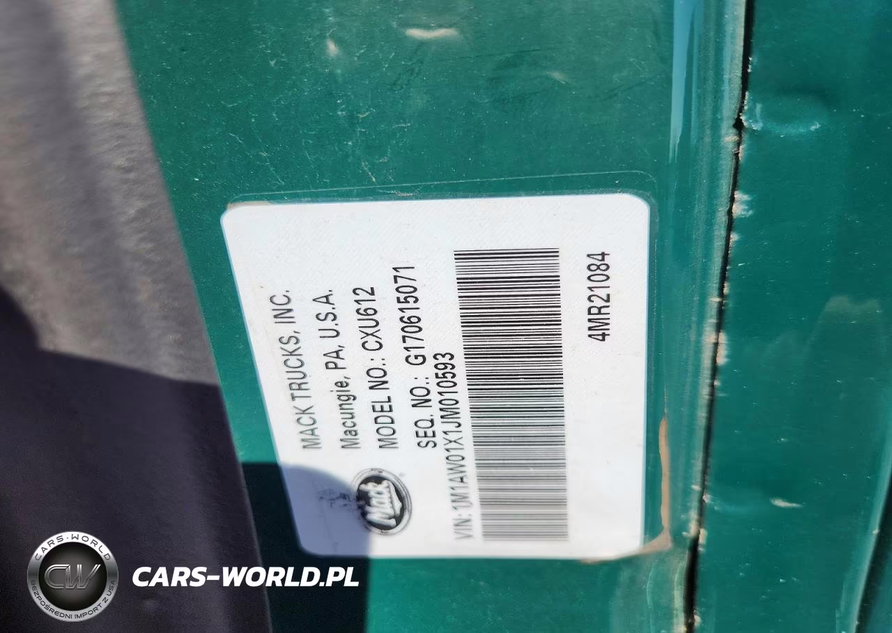 2018 Mack 600 Cxu600 VIN:1M1AW01X1JM010593 - 11